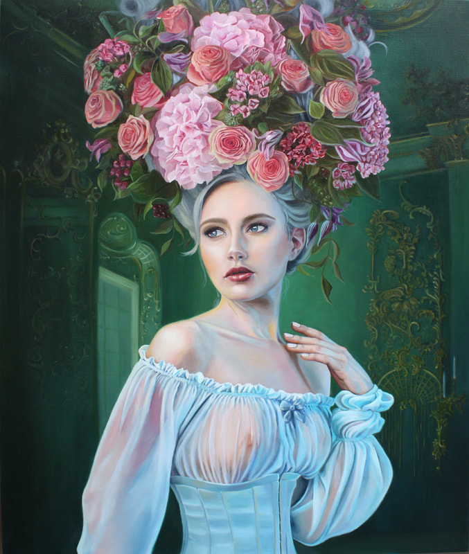Mademoiselle Reveuse Oil on Canvas 75cm x 90cmPicture