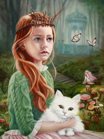 Freja (like a lady) - Oil on canvas by Karyn Hitchman NZ$2800
Also available on a phone case